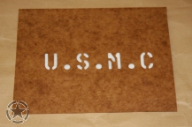 Schriftschablone U.S.M.C 1 Inch