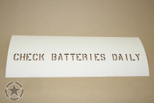 Pochoir Check Batteries Daily 1