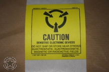 Autocollant Caution sensitive electronic
