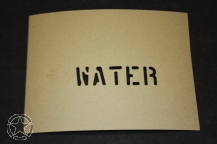 Stencil  WATER 1 Inch