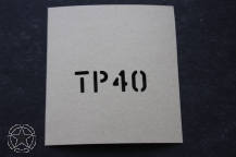 Schriftschablone TP 40 1 Inch
