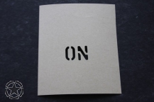 Schriftschablone ON 1 Inch