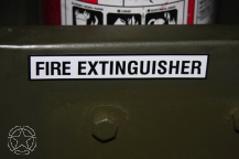 Autocollant FIRE EXTINGUISHER 94 mm x 15 mm