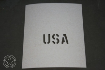 Schriftschablone USA 1 Inch