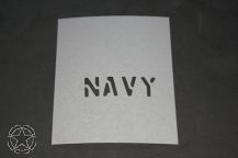 Stencil NAVY 1 Inch
