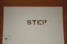 Stencil STEP 1/2 Inch