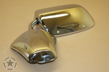 Chevy Mirror manual, stainless steel, chrome