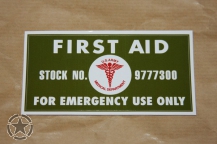 Decal US ARMY First Aid Kit