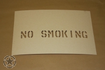 Schriftschablone NO SMOKING 1 Inch
