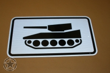 Blechschild Panzer Militärschild