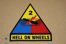 autocollant US ARMY HELL ON WHEELS