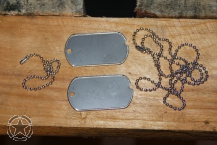Military Dog Tag Set WW2 Style Personalized Tag