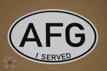 Autocollant  Afghanistan I served AFG
