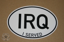 Autocollant Irak I served IRQ