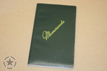 Military Memorandum Book, 3-3/8