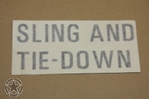 Aufkleber Sling and Tie Down