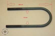 Blattfederbügel Willys MB lang