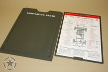 Willys JEEP Lubrication Guide + holder