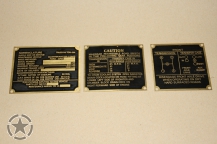 PLATES DATA Ford Messing Frühe Ausführung