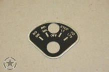 rotery light switch data plate